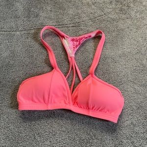 Maaji Flamingo Cocktail Palm Tee Bikini Top Pink